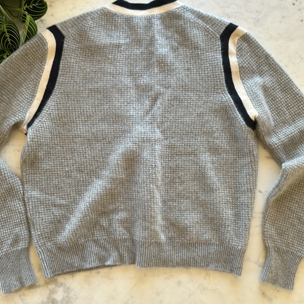 Jcrew Cashmere Waffle Knit Cardigan Sweater - Picture 4 of 4